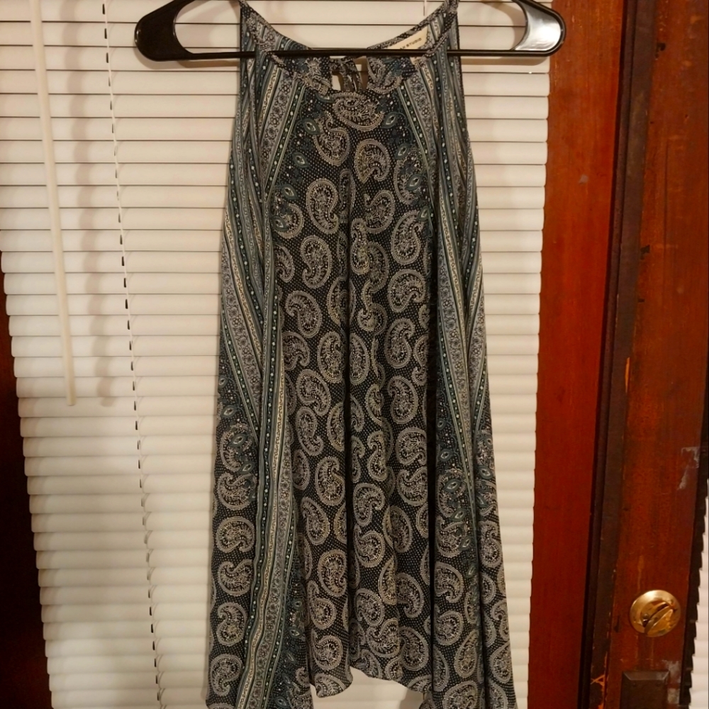 Max Studio Paisley Spaghetti Tank Dress.